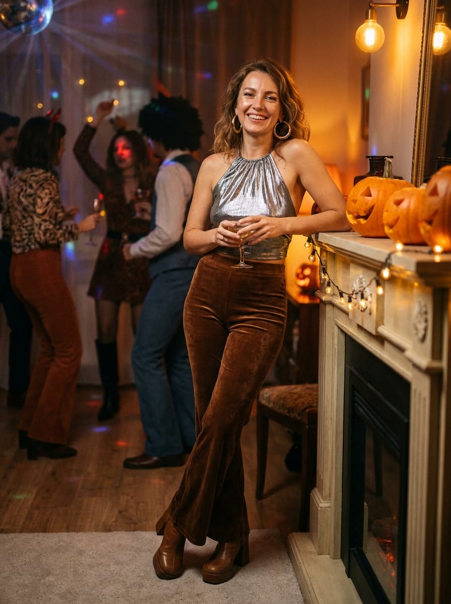 Retro Disco Look - Halloween Kostüm Frauen